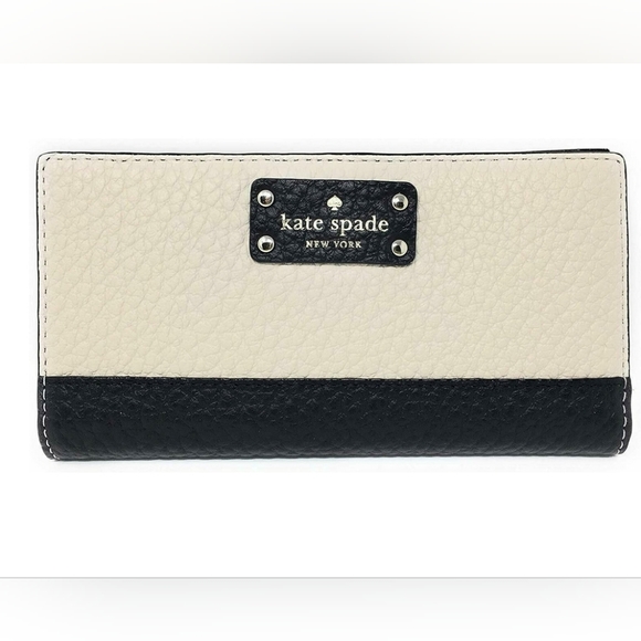 kate spade Handbags - ✨ Kate Spade  Bay Street Stacy Large Slim pebble leather Bifold Wallet - NWT ✨️